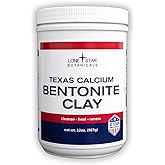 Lone Star Botanicals Texas Calcium Bentonite Clay Healing Powder - Pure Bentonite Clay - Face, Body & Hair Detox Mask, Natural Mud Masks, Deep Pore Cleansing for Health & Beauty