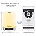 LED Wireless Speaker,ELEGIANT Portable Wireless Speaker,LED Bedside Table Lamp,Dimmable Night Light with Touch Control,Alarm Clock, Hands-Free Speakerphone with Mic,TF Card Function