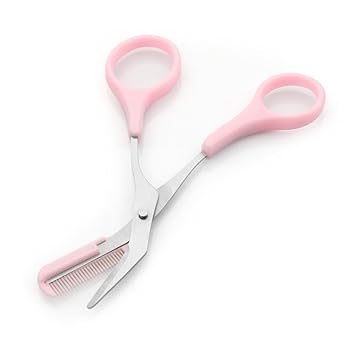 Amazon Com 2 Pack Eyebrow Scissors With Comb Lady Woman Men Hair