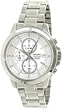 Seiko SKS441 Chronograph Silver Tone Dial Stainless Steel Mens Quartz Watch