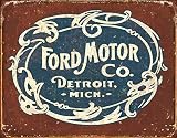 Ford Historic Logo Metal Tin Sign 16" X 12.5"