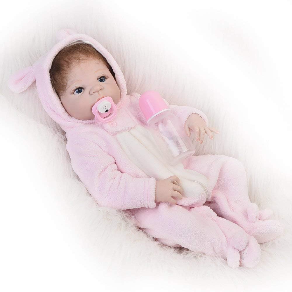Lonian Reborn Dolls 19 inch Realistic Newborn Baby Doll with Soft Body Lifelike Baby Dolls That