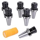 ShareProfit ER 32 Collet Set Collet Chuck Set CAT 40 Holder Spring Collet Set for CNC Engraving Machine Milling Lathe Set of 5
