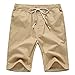 Leward Men's Linen Casual Classic Fit Short