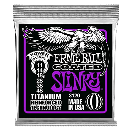 【正規品】 ERNIE BALL 3120 エレキギター弦 (11-48) COATED POWER SLINKY コーテッド・パワー・スリンキー