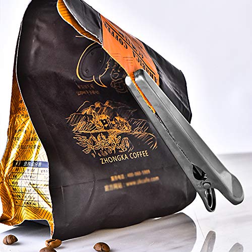 8 Packs Stainless Steel Chip bag Clips, DanziX 4.45Inch Length Jaw Sealing Clip for Reusable Storage Box/Food/Bread/Coffee Bags, Kitchen and Office Usage