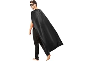 KIDSFERE Adult Superhero Cape and Mask - Halloween Costume Adult Cape Cloak Superhero Theme Day Costume Dress Up Party Capes