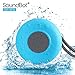 SoundBot® SB510FM FM RADIO Water Resistant Bluetooth Wireless 5W Shower Speaker HandsFree Portable Speakerphone w/ Auto-Scan Tuner, 6Hrs Music Streaming, Built-in Mic, Detachable Suction Cup, Lanyard