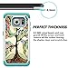 S7 Edge Case, Galaxy S7 Edge Cases, UrSpeedtekLive [Shock Absorption] Dual Layer Heavy Duty Protective Silicone Plastic Cover Case for Samsung Galaxy S7 Edge - Love Tree