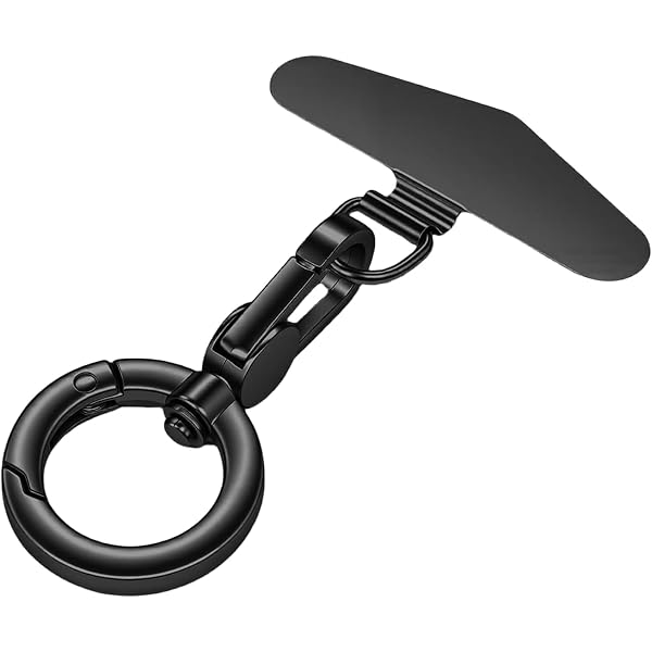 MoKo 2 Stuks Metalen Phone Tether Tabs – 360° Draaibare Lanyard Patch Voor IPhone & Volledige Hoesjes, Goud