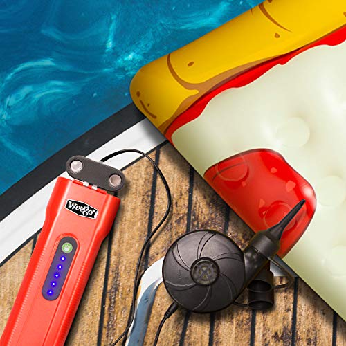 WEEGO 66.1 Jump Starting Power Pack with SPRING BONUS Weego 12V Air Pump for Inflatables, 600 Cranking Amps, New Model, Lithium Ion, 600 Lumen LED Flashlight, Quick-Charges Phones, Water Resistant - Thumbnail 2