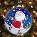 Li Bien Santa with Penguin Ornament Hand Painted/Glass