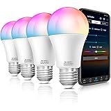 LAPURETE'S Alexa Smart Light Bulbs, Lapurete's LED RGBCW Color Changing,85W Equivalent E26 9W WiFi Led Bulb , Work with Googl