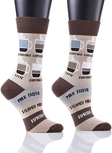 Yo-Sox Funky Fun Quality Comfortable Crew Socks for Dress or Casual Wear