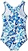 Kanu Surf Little Girls' Toddler Lei Racerback One Piece Swimsuit, Blue, 4T
