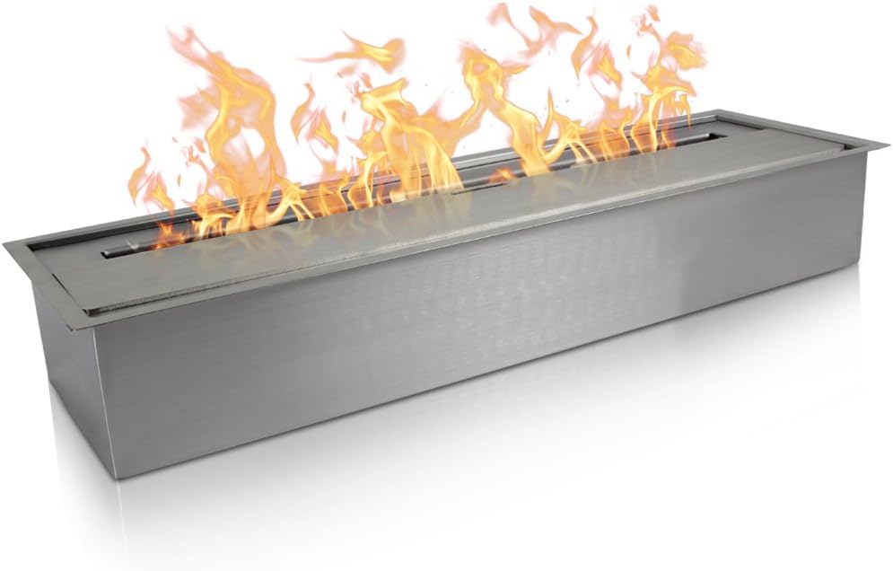 Wolfire 24" Ethanol Fireplace Insert, Ventless Bio Ethanol Burner (24 Inch - 4.5 L)