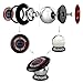 Universal Magnetic Car Mount Magnetic Car Phone Holder For iPhone 7 SE 6s Plus 6s 5s 5c Samsung Galaxy S7 Edge S6 S5 Note 5 4 ( 42mm Black)