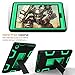 TIANLI for All-New Amazon Kindle Fire HD 8 Tablet Case (7th Generation,2017 Release) - Sturdy Kickstand and Shockproof Protection and Heavy Duty for Kids,Black Green