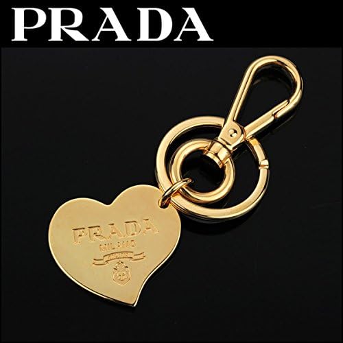 Amazon プラダ Prada キーホルダー ブランド小物 メタロ Metallo 1ap445 レディース Oro オロ ゴールド ハート キーリング 並行輸入品 Prada プラダ キーホルダー チェーン
