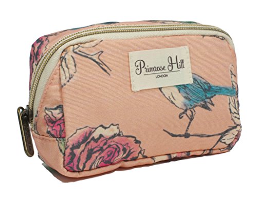 Primrose Hill Calico Canary Collection Cosmetic Diagonal Zip Clutch, Birds