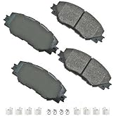 Akebono ACT1210A Ultra-Premium Ceramic Front Disc Brake Pads , GREY