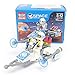 Blue Orchards Space Exploration Vehicle Brick Sets (12 Pack), Space Party Supplies, Building Block Sets, Over 480 Total Pieces!