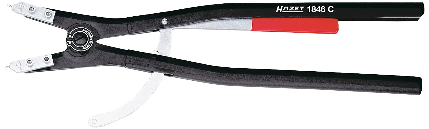 HAZET 1846C-5 538 mm Lock Ring Pliers - Powder Coated