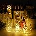 JIDI Set of 10PCS Micro LED String Lights Super Bright Warm White Firefly Lights 7.2ft/2.2m 20LEDS Fairy String Lights Battery Powered Silver Wire Moon Light For DIY Wedding Centerpiece Decorations