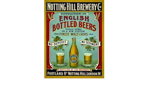 Notting Hill Inglés cervezas embotellada imán para nevera ...
