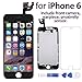 Corepair Full Assembly Replacement for iPhone 6 (4.7 Inch) LCD Display Screen Touch Digitizer Assembly, Facing Proximity Sensor + Ear Speaker+ Front Camera + Repair Tools (iPhone 6 Black)