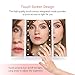 MelodySusie Makeup 21 Led Vanity Mirror with Lights-1x/2x/3x Magnification,Touch Screen Switch, 90 Degree Rotation,Dual Power Supply，Portable Trifold Cosmetic Mirror for Home Tabletop Bathroom