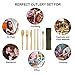 2 Set Bamboo Utensils Set, YIMICOO Travel Reusable Cutlery Set, Outdoor Portable Eco-Friendly silverware with Case -Bamboo Knife, Fork, Spoon, Straw, Straw Brush, Chopsticks and Bamboo Toothbrush