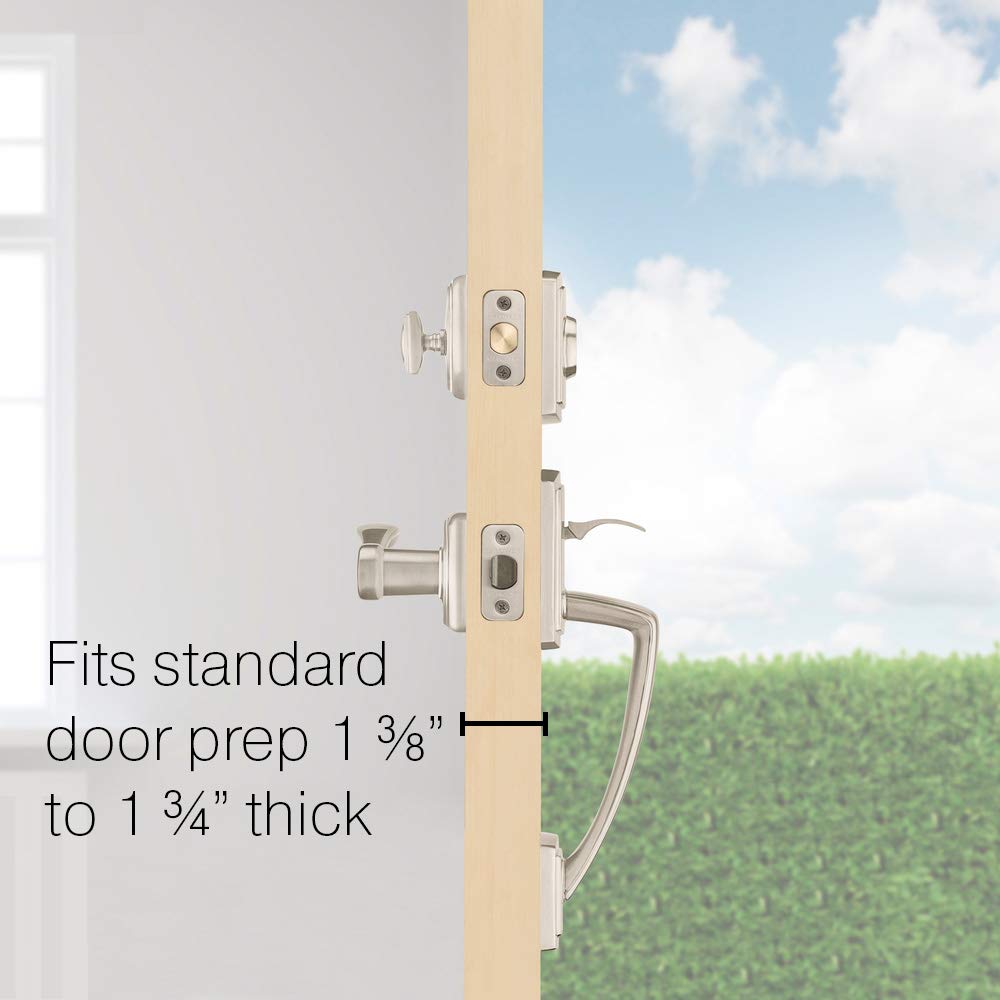 Baldwin Nautica Single Cylinder Front Door Handleset Featuring SmartKey