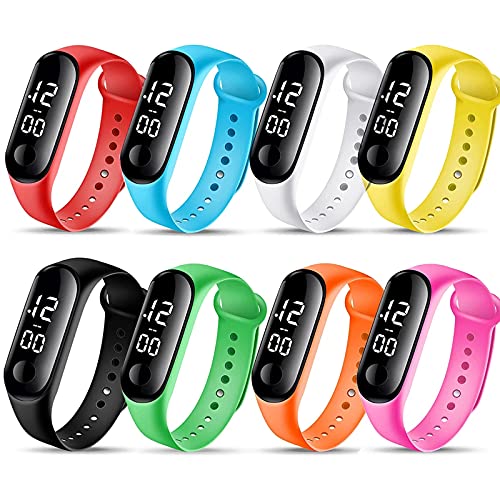 Touch Screen Kids Watch, LED Digital Sports Watch with Stopwatch, Waterproof Modern Minimalist Design Wristwatch for Children, Boys and Girls