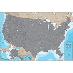 Waypoint Geographic Scratch-Off USA Wall