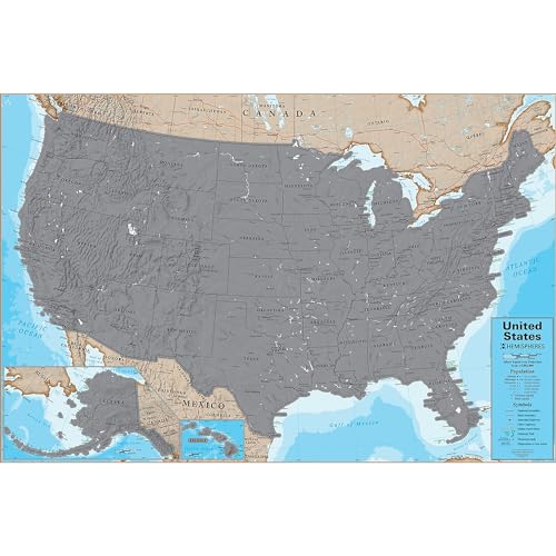 Waypoint Geographic Scratch-Off USA Wall