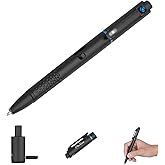 OLIGHT O'Pen Glow 4-in-1 Rechargeable Flashlight, 120 Lumens Slim LED Penlight with Green Beam, Tip Light, Clip Light, EDC fo