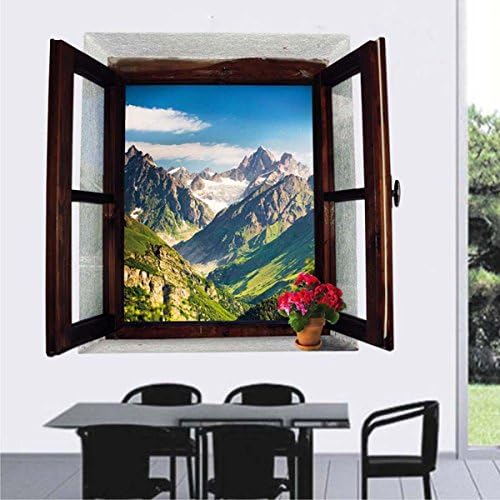 Landscape Fake Window Simulation 3D Wall Stickers for Kids Room Living Room Nursery Office Kitchen Bedroom Home Decor