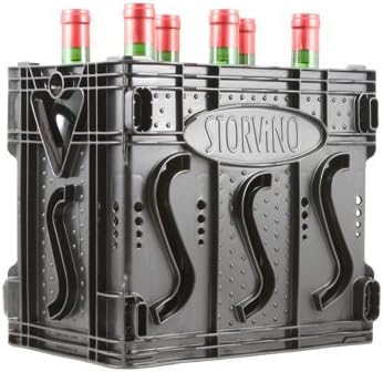 Storvino Nero 6 Bottle Wine Storage Container by STORViNO Nero