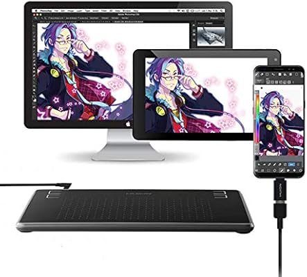 Huion H430p Grafik Cizim Tableti Uzaktan Egitim Zoom Eba Oyun Photoshop Vb Telefon Tablet Pc Uyumlu Amazon Com Tr