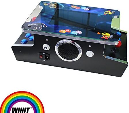 Wintex 60 in 1 Mini Arcade Video Game Machine Console 2 Players Double Tabletop Bartop New(10.4inch LCD)