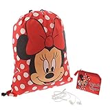 Minnie Mouse Girls Backpack Headphones and Coin Purse Gift Set (Red)