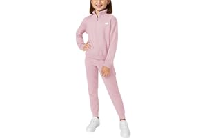 New Balance Girls Sweatsuit Set - 2 Piece Quarter Zip Girls Sweatshirt and Cargo Sweatpants - Athletic Outfit (Sizes 7–12)