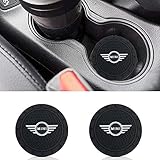 Wall Stickz car Sales 2.75 Inch Diameter Oval Tough Car Logo Vehicle Travel Auto Cup Holder Insert Coaster Can 2 Pcs Pack (fit Mini)