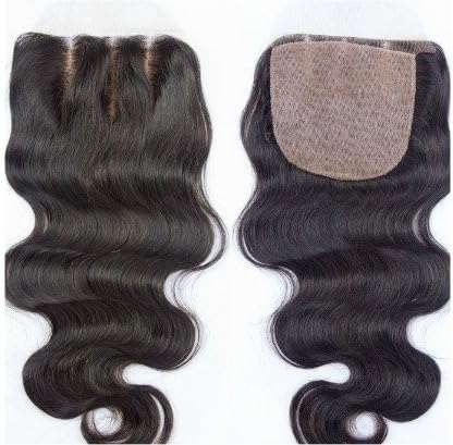 20" Top Closure Body Wave (Transparent Lace 5"x5") Free Parting Virgin Remy Human Hair Weaves Natural Color