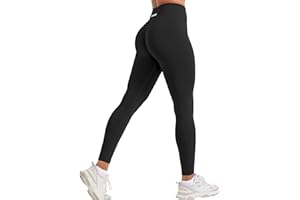 YEOREO Christiy Hidden Scrunch Butt Workout Leggings for Women Seamless High Rise V-Waistband 24" Impact Athletic Yoga Pants
