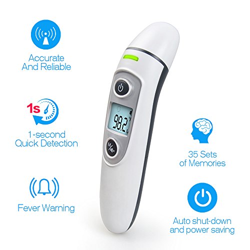 Elera Ear and Forehead Thermometer for Baby and Adult, Digital Accurate Infrared Fever Body Thermometer