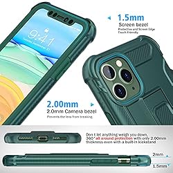 ORETECH iPhone 11 Pro Case, and [2 x Tempered Glass