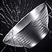 Salad Bowl, Double Wall 10 Inch 47 OZ Stainless Steel Multipurpose Serving Bowl for Soup, Cooked Food, Fruit, Noodle, Cereal (47 OZ (1400ml))