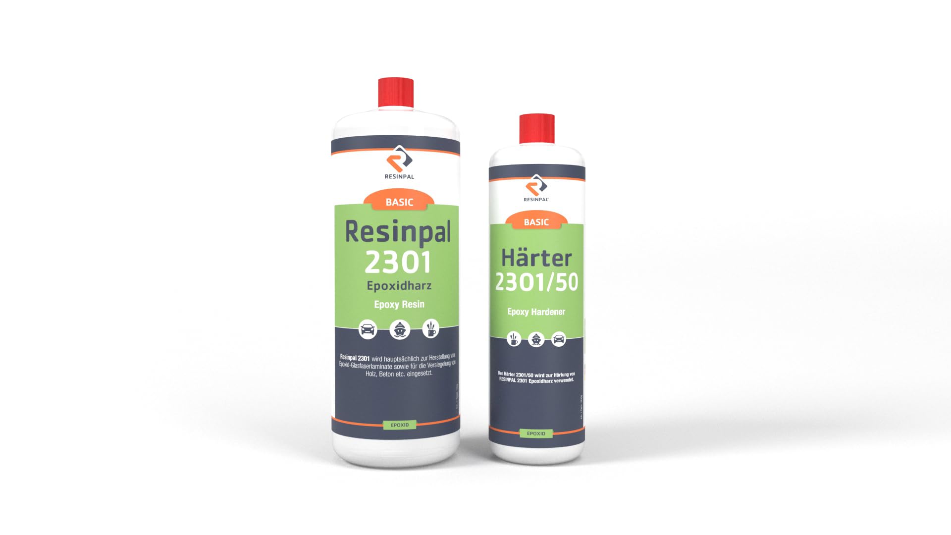 Epoxidharz Resinpal 2301 mit Härter + Mischbecher + Rührstab | 1,5 kg Epoxy Set | Transparent & Glasklar | Zum Laminieren & Gießen | Komplett für Anfänger & Profis | Kunstharz Made in Germany 6